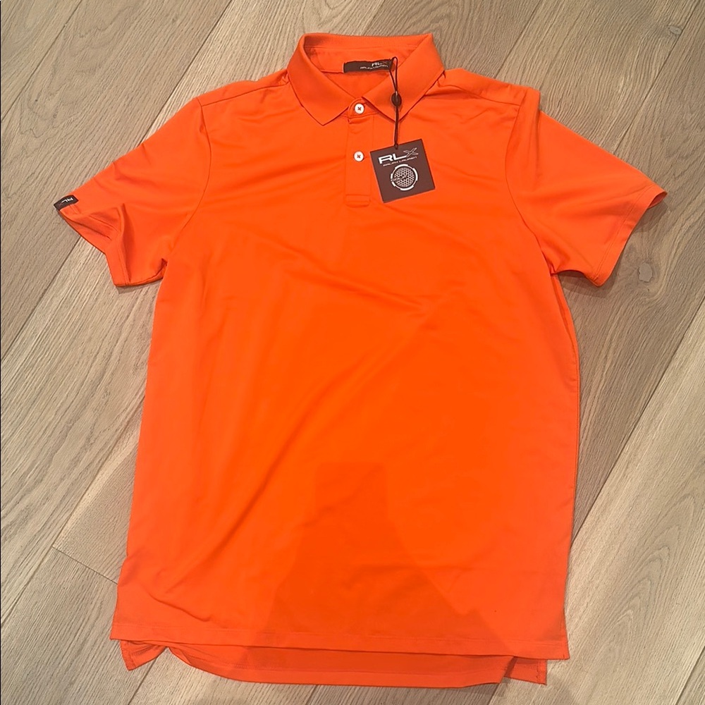 RLX Ralph Lauren Bold Orange Polo Shirt